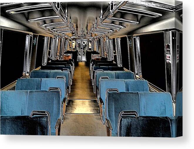 Subway Canvas Print featuring the photograph Silver Lining by Nick David