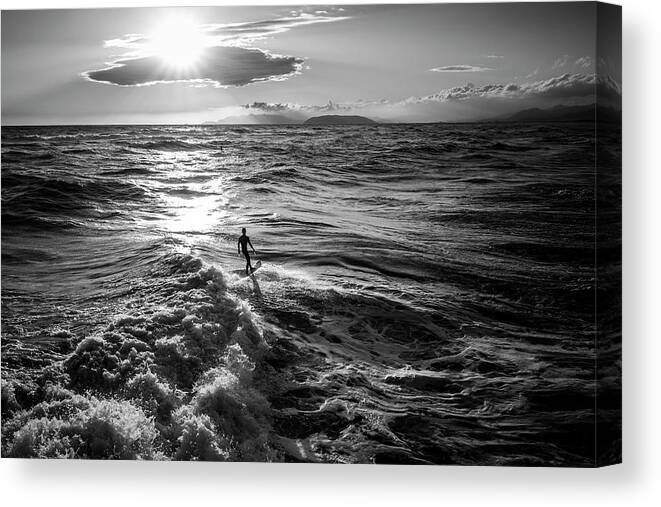 Summer Canvas Print featuring the photograph Silver Surfer IIi by Lorenzo Bianchini