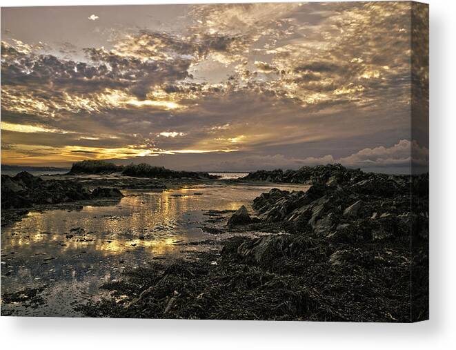 Skerries Sunset Canvas Print featuring the photograph Skerries Sunset by Martina Fagan
