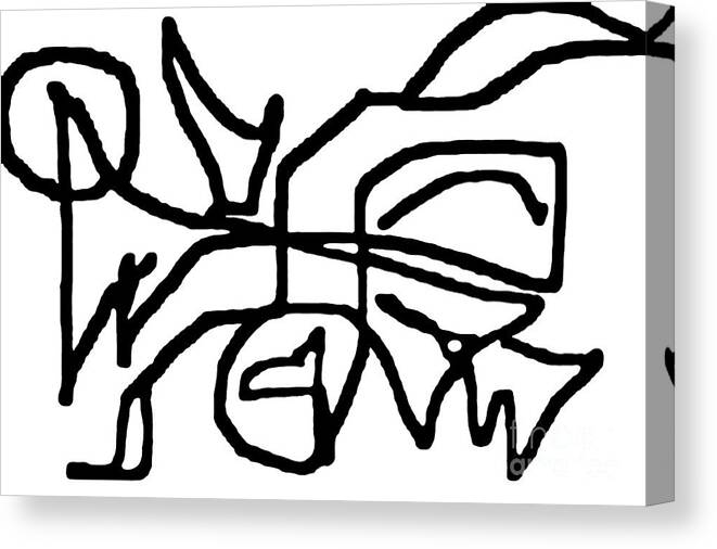 Bold Canvas Print featuring the digital art Sketch 16 by Meenal C