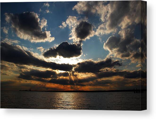 Clouds Canvas Print featuring the photograph Smile by Andrea Galiffi