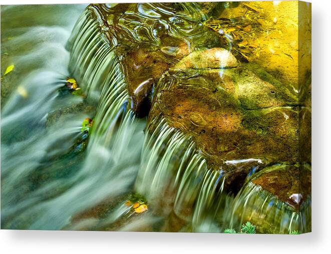 Flowing River Canvas Print featuring the photograph Smooth Flow by Lisa Chorny