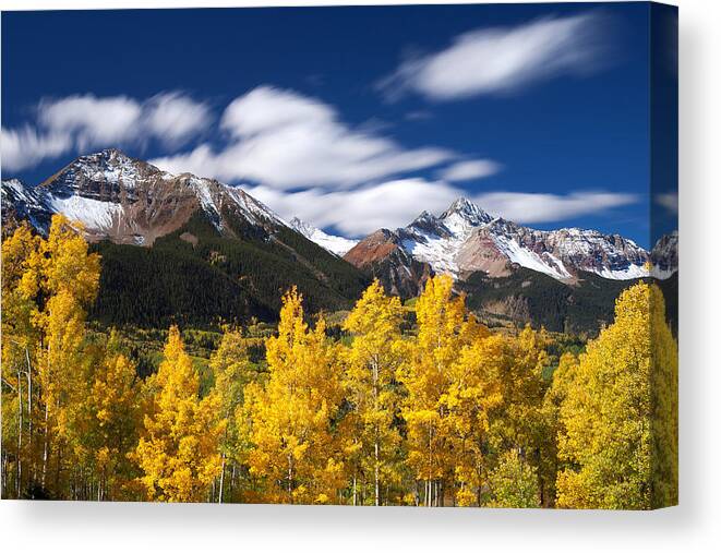 Colorado Landscapes Canvas Print featuring the photograph Sneffels Winds by Darren White