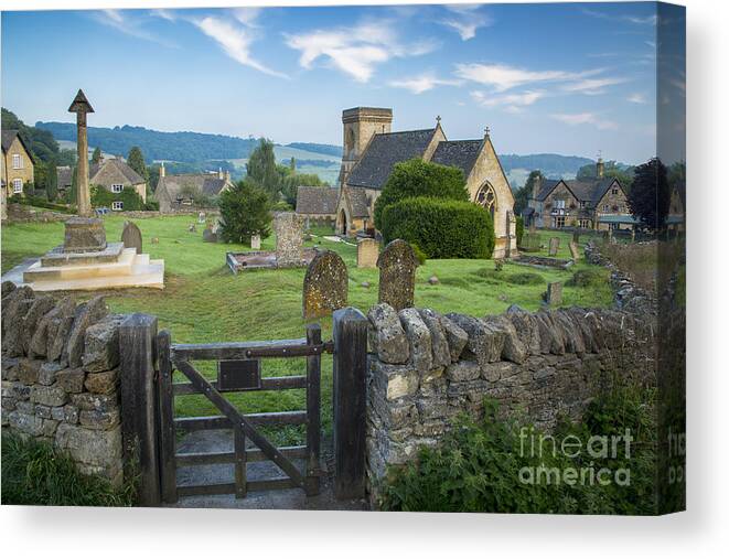 Snowshill Canvas Print featuring the photograph Snowshill Morning by Brian Jannsen