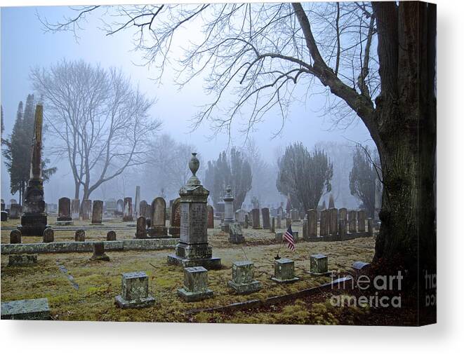 Grave Canvas Print featuring the photograph Solemn Space by Joe Geraci