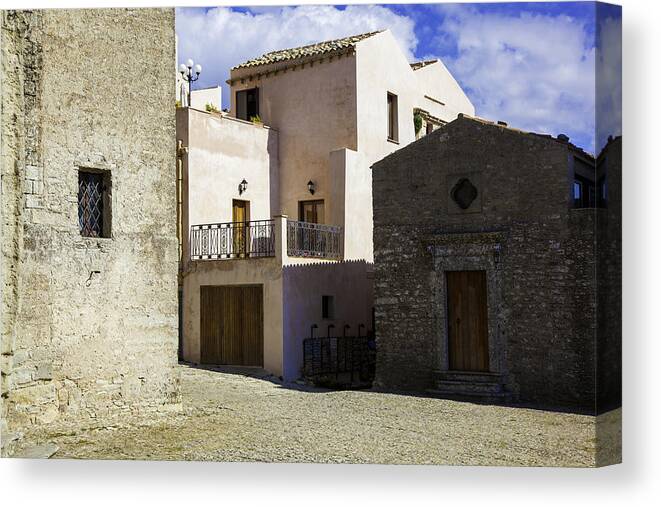 Palermo Canvas Print featuring the photograph Somewhere Sicily by Madeline Ellis