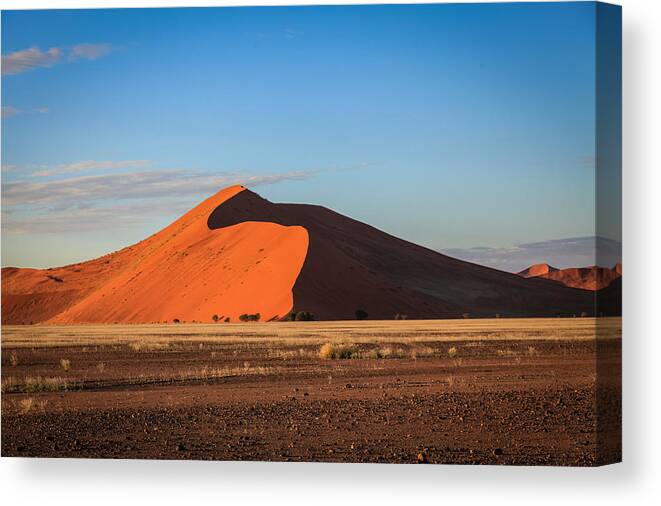 Namibia Canvas Print featuring the photograph Sossusvlei Dune 45 by Gregory Daley MPSA