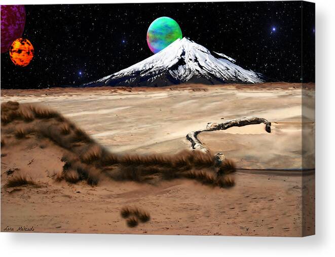 Space Canvas Print featuring the photograph Space Mountain by Lora Mercado