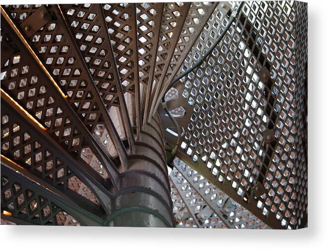 Lighthouse Canvas Print featuring the photograph Spiraling Up by Greg Graham