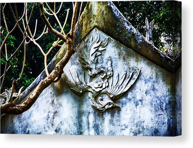 Parks Asian Stone Carvings Canvas Print featuring the photograph Spirit Stone by Rick Bragan