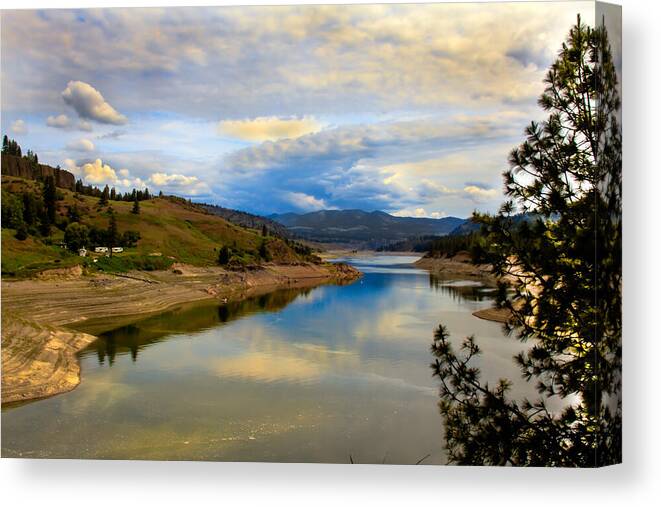 River Canvas Print featuring the photograph Spokane River by Robert Bales