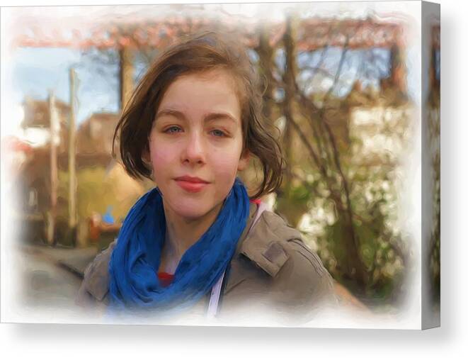Portrait Canvas Print featuring the photograph Spring Wind of Change by Elena Perelman