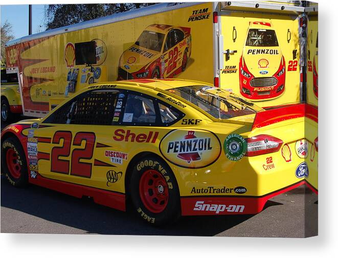 Sprint Cup Series Canvas Print featuring the photograph Sprint Cup Series 22 by Christopher James