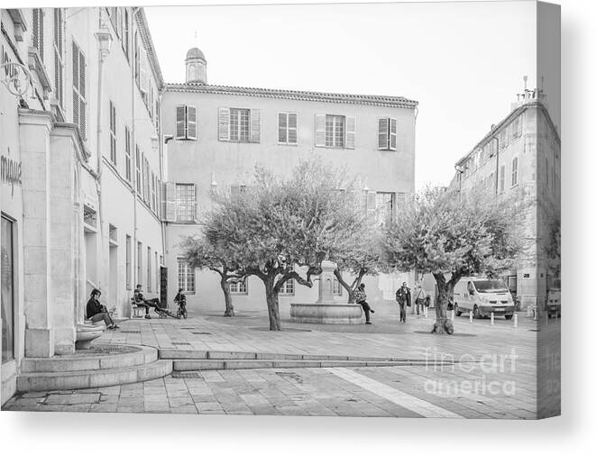 Square Canvas Print featuring the photograph Square Life in Provence by Jean Gill