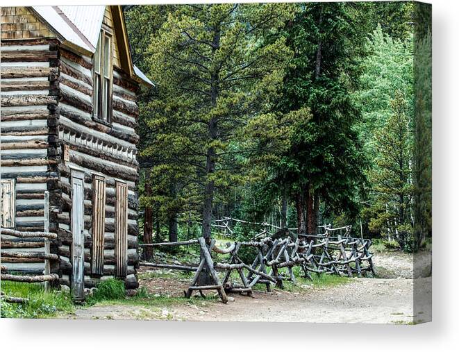 Colorado Canvas Print featuring the photograph St. Elmo Cabin by Dawn Key
