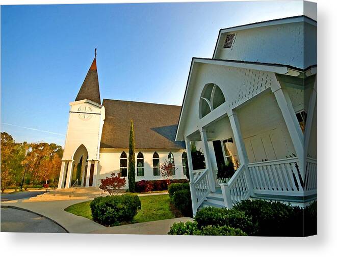 Alabama Canvas Print featuring the digital art St. Francis - Front 3 by Michael Thomas