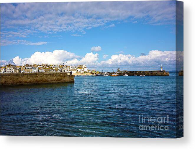 St Ives Canvas Print featuring the photograph St Ives Cornwall by Terri Waters