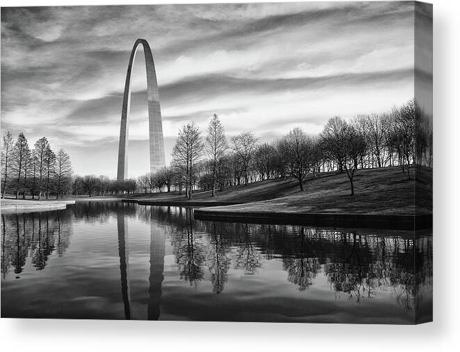 Arch Canvas Print featuring the photograph St Louis Arch by Errick Cameron