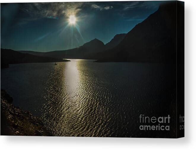 Lake Canvas Print featuring the photograph St Mary Lake by Robert Bales