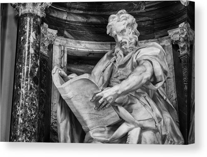 Papal Canvas Print featuring the photograph St. Matthew by Pablo Lopez