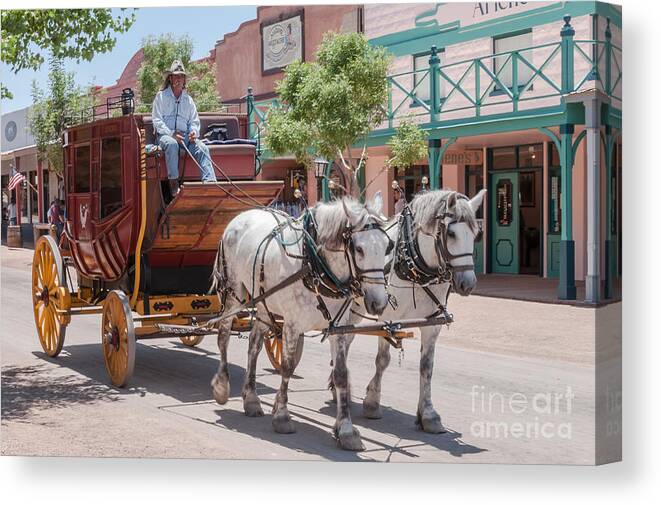 Al Andersen Canvas Print featuring the photograph Stagecoach Ride 3 by Al Andersen