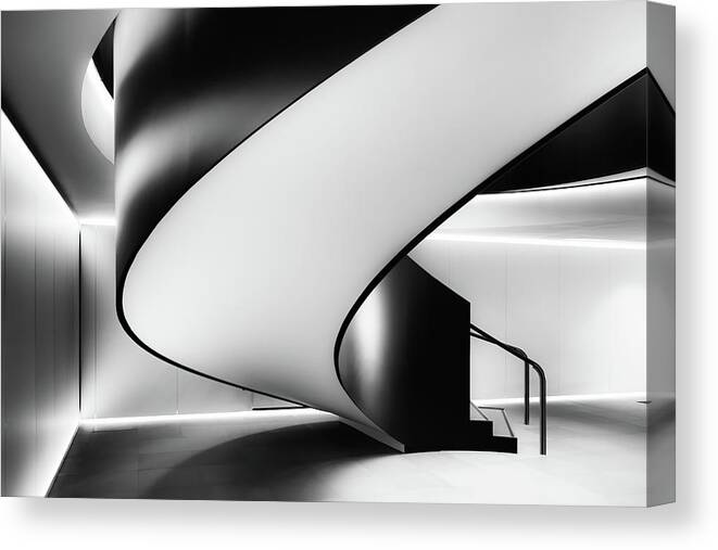 Staircase Canvas Print featuring the photograph Staircase by Darren Kelland