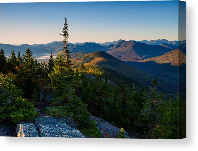 Autumn Canvas Print featuring the photograph Standing Tall On Mt. Crawford by Jeff Sinon