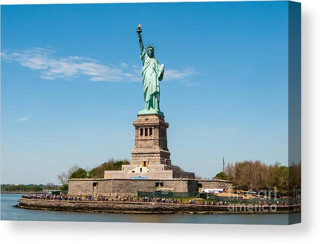 Statue Of Liberty Canvas Print featuring the photograph Statue of Liberty by Anthony Sacco