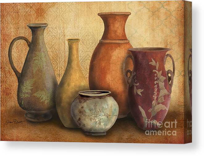 Original Painting Canvas Print featuring the painting Still Life-C by Jean Plout