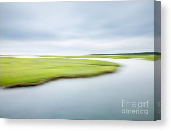 Abstract Canvas Print featuring the digital art Stillness by Susan Cole Kelly Impressions