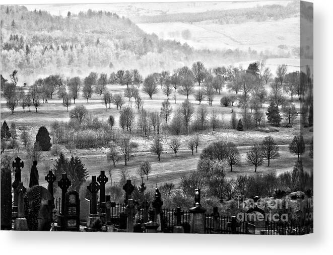 Cemetery Canvas Print featuring the photograph Stirling Castle Cemetery by Kate Purdy