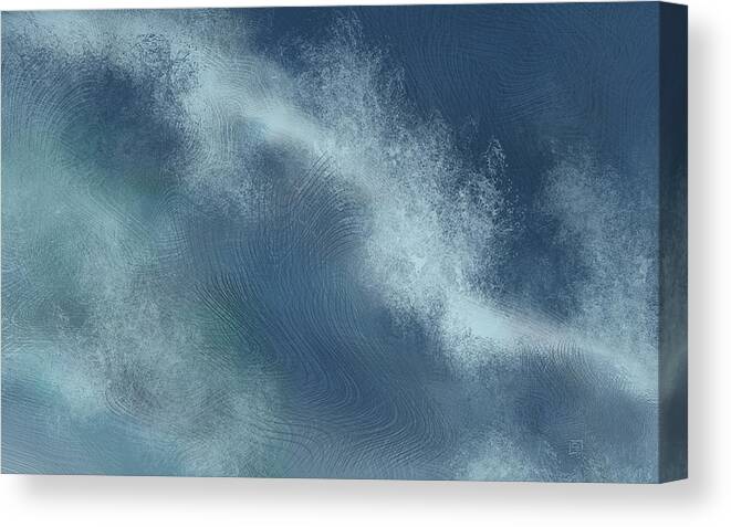 Wave Pictures Canvas Print featuring the painting Storm Tide by Jean Moore