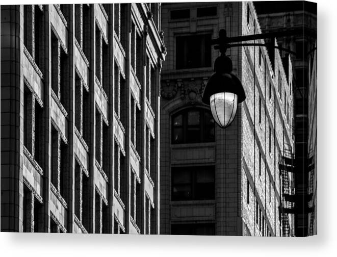 Architecture Canvas Print featuring the photograph Street Lights ii by Ryan Heffron
