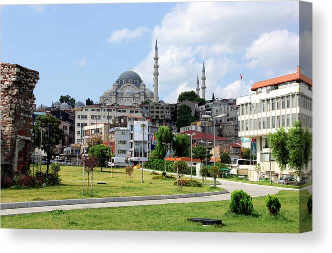 Tranquility Canvas Print featuring the photograph Street Scene by Shilpa Harolikar