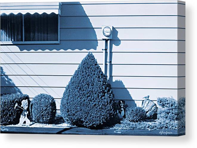 Suburban Garden Canvas Print featuring the photograph Suburban Garden No. 3 by Dolores Kaufman