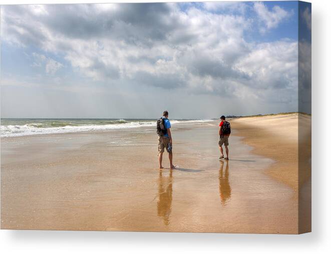 Hamptons Canvas Print featuring the photograph Summer A Beach In The Hamptons by Mark Tisdale