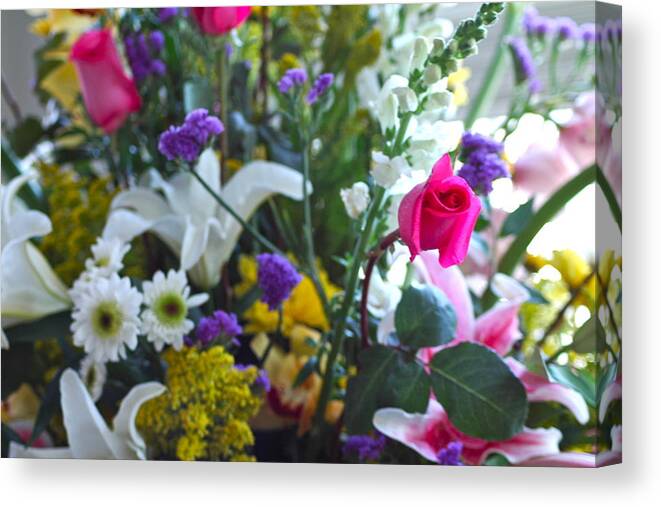 Floral Canvas Print featuring the photograph Summer Bouquet by M West