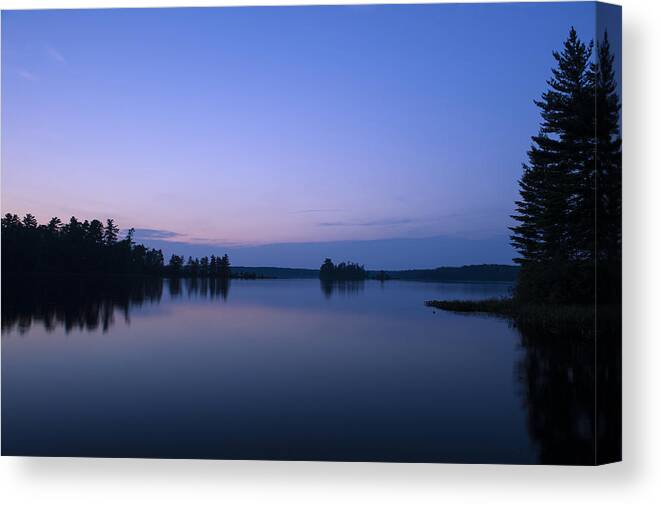 Blue Hour Canvas Print featuring the photograph Summer Camp by Dan Hefle