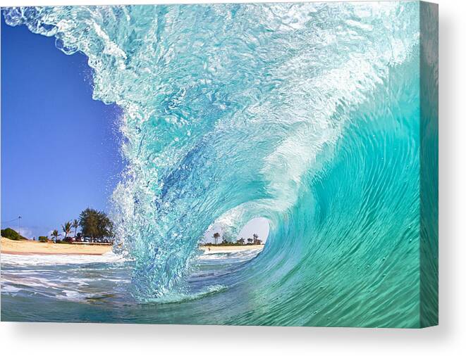 Surf Canvas Print featuring the photograph Sunny Day by Gregg Daniels 