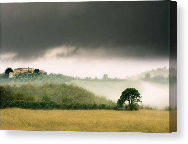 Tuscany Canvas Print featuring the photograph Sunrise by Ivan Bertusi