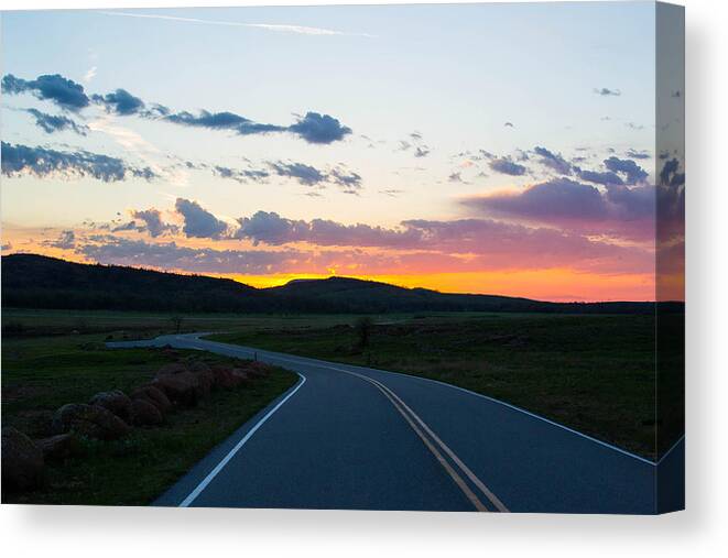 Sunrise Canvas Print featuring the photograph Sunrise over the Wichitas by Hillis Creative