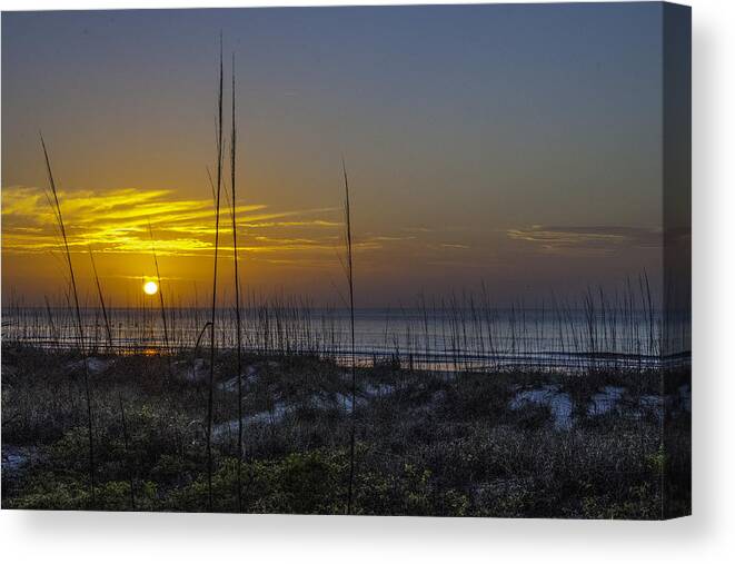 Hilton Head Island Canvas Print featuring the photograph Sunrise-Palmetto Dunes by Neil Doren