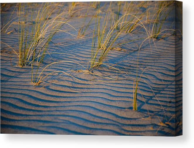 Sand Stripes Canvas Print featuring the photograph Sunset Strip by Rob Hemphill