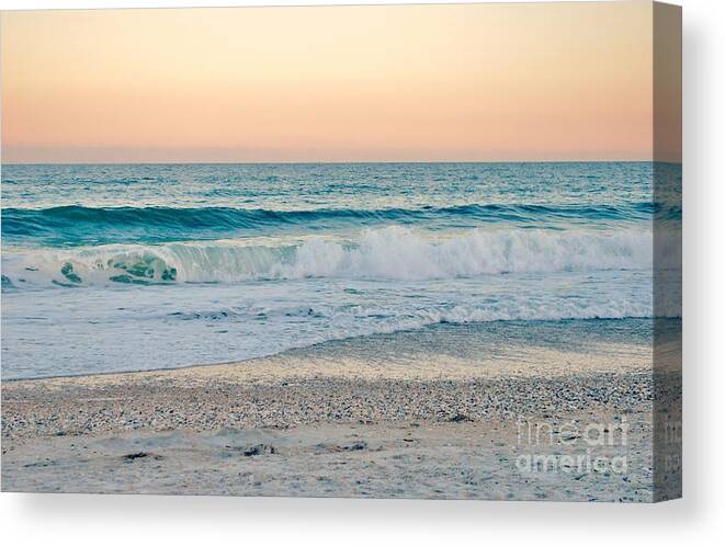 Wrightsville Beach Canvas Print featuring the photograph Sunset Tides by Kelly Nowak