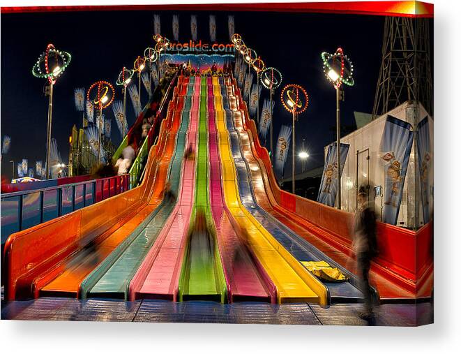 Tim Canvas Print featuring the photograph Super Slide by Tim Stanley