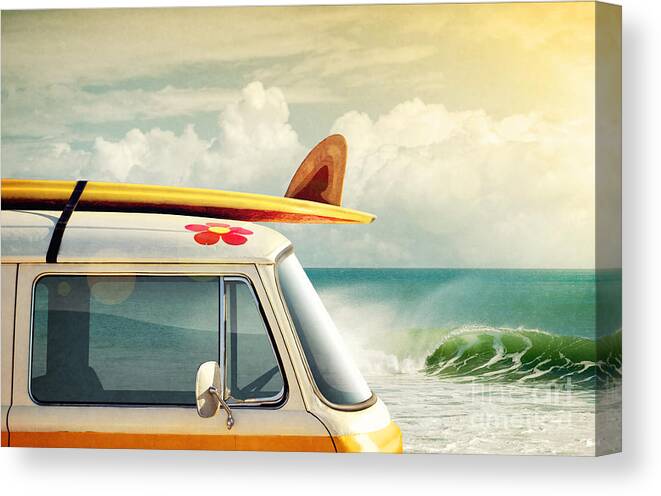 Surfing Canvas Print featuring the photograph Surfing Way of Life by Carlos Caetano