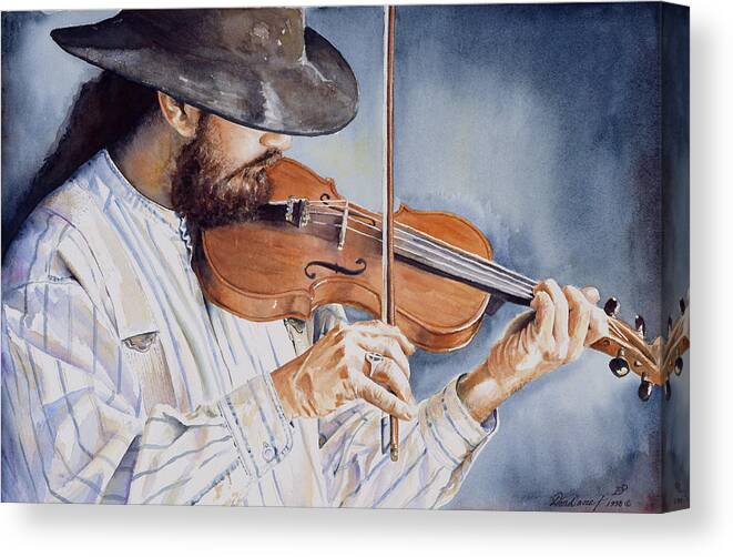 Western Canvas Print featuring the painting Sweet Serenade by Don Dane