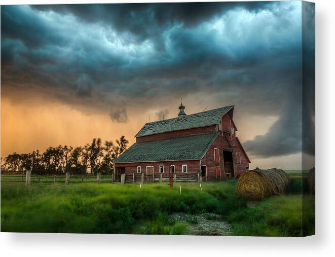 Run Canvas Print featuring the photograph Take Shelter by Aaron J Groen