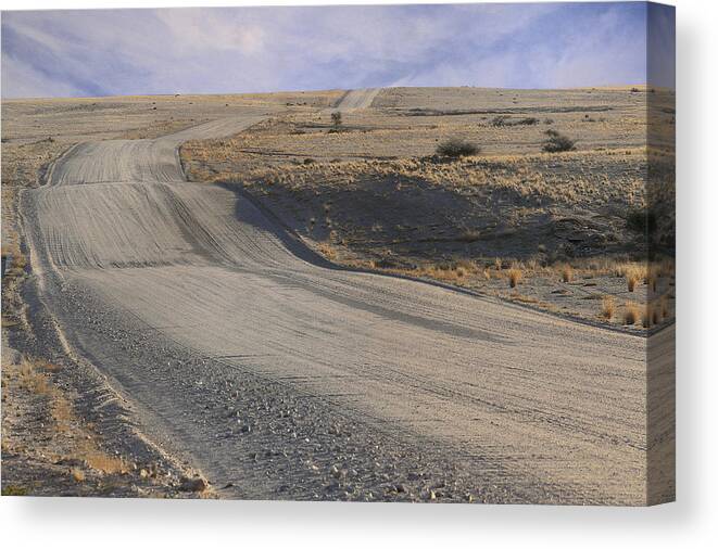 Road Canvas Print featuring the photograph Takin' that ride to nowhere by A Rey