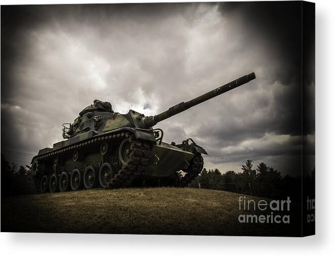 Army Canvas Print featuring the photograph Tank World War 2 by Glenn Gordon